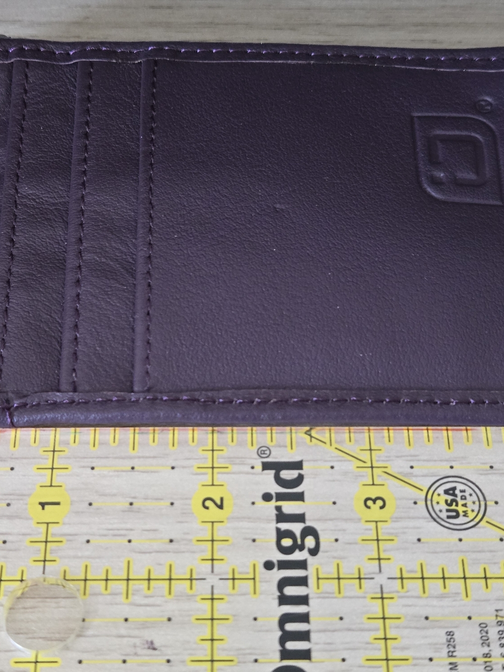 Identity Stronghold RFID Blocking Leather Card Holder Wallet Purple Zip NEW - Picture 7 of 9